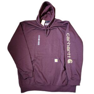 Carhartt Logo Sleeve Hoodie | Men's size XL Tall Port
